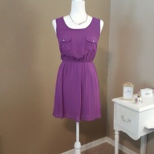 Purple Sleeveless‎ Dress